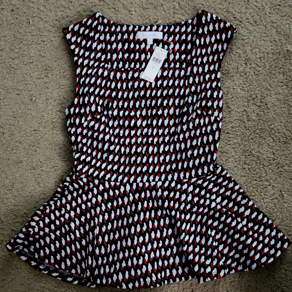 Anthropologie eri + ali peplum top